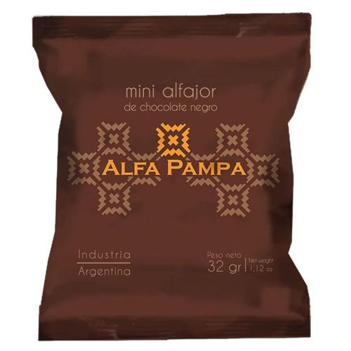 Alfajor Dulce de Leche Chocolate Alfa Pampa 32 Gr.