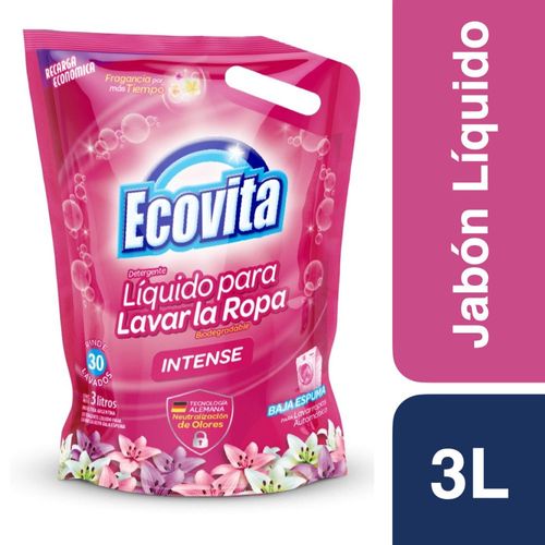 Jabon Liquido Para Ropa Intenso Ecovita 3 Lt.