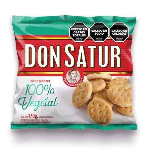 Bizcochos 100% Vegetal Don Satur 170 Gr.