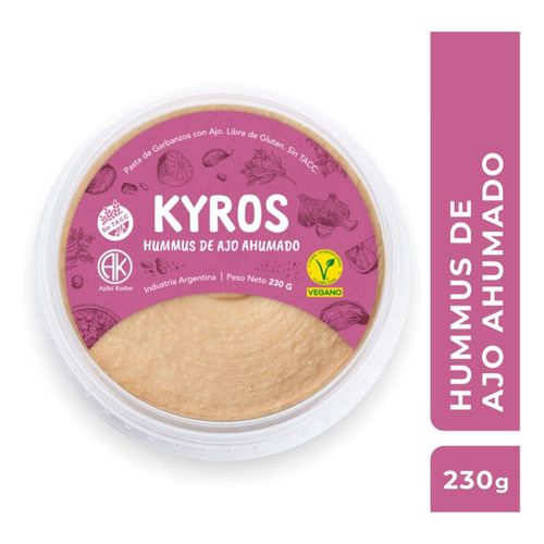 Hummus Ajo Ahumado Kyros 230 Gr.