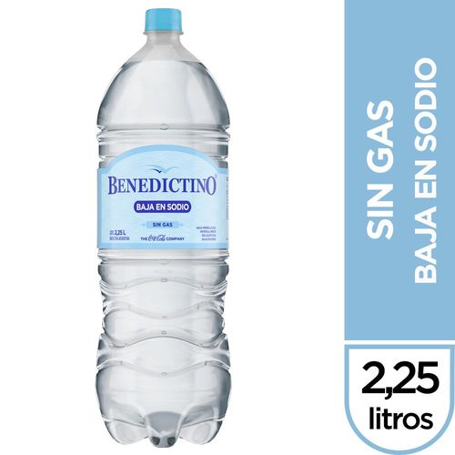 Agua Benedictino Sin Gas 2.25 Lt.