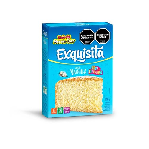 Bizcochuelo Vainilla Fortificado Exquisita 540 Gr.