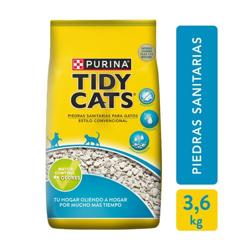 Piedras Tidy Cats x 3,6 Kg.