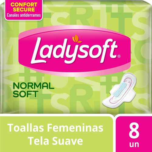 Toallita Femenina Extra Algodon Suave Ladysoft 8 Ud.