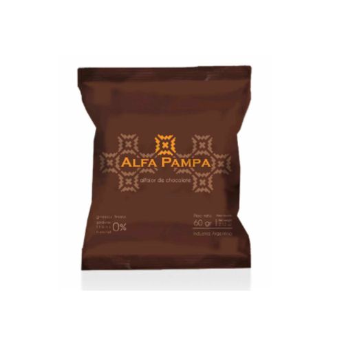 Alfajor Dulce de Leche Baño Chocolate Alfa Pampa X 60 Gr.