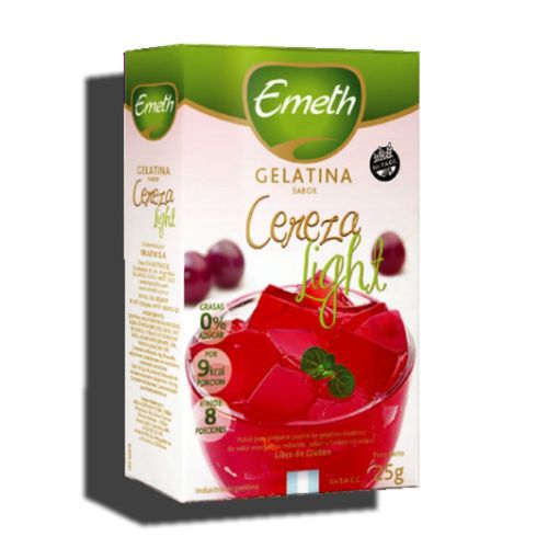 Gelatina Cereza Light Emeth 25 Gr.