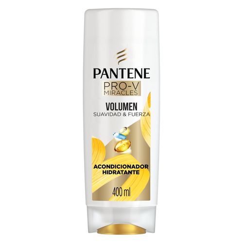 Acondicionador Pro-V Miracles Volumen Suavidad & Fuerza Hidratante Pantene 400 Ml.