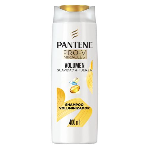 Shampoo Pro-V Miracles Volumen Suavidad & Fuerza Voluminizador Pantene 400 Ml.