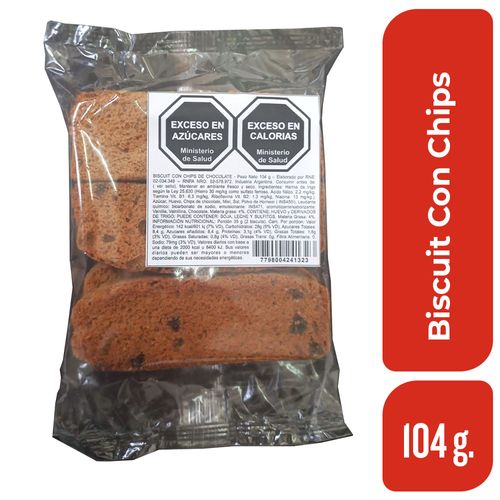 Biscuit Cristal Chip 104 Gr.