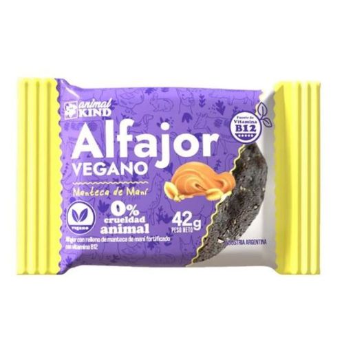 Alfajor Vegano Mani Animal Kind 42 Gr.