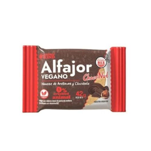 Alfajor Vegano Avellanas Animal Kind 42 Gr.