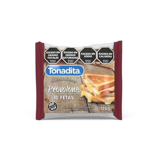 Queso Provolone Fetas Tonadita 120 Gr.