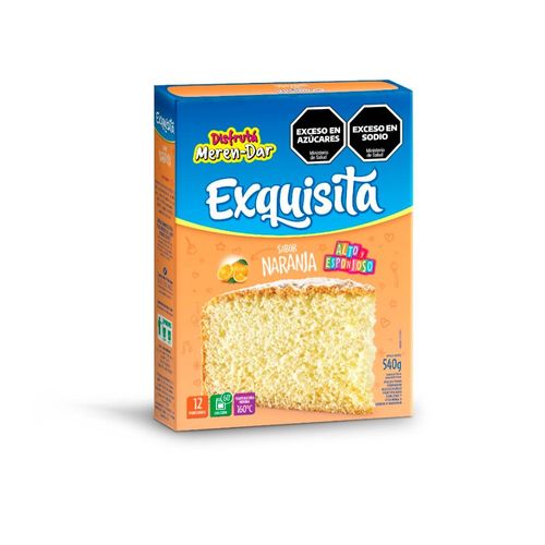 Bizcochuelo Naranja Fortificado Exquisita 540 Gr.