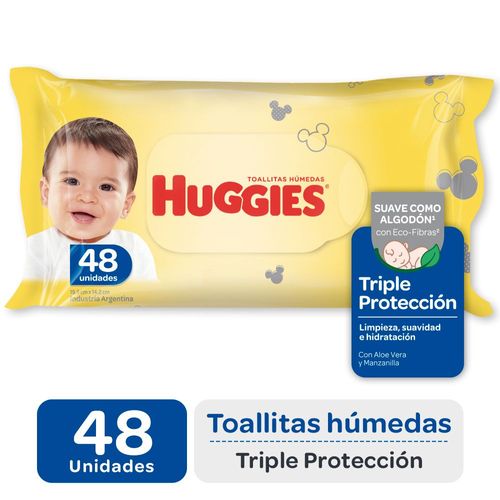 Toallitas Húmedas Triple Protección Huggies 48 Ud.