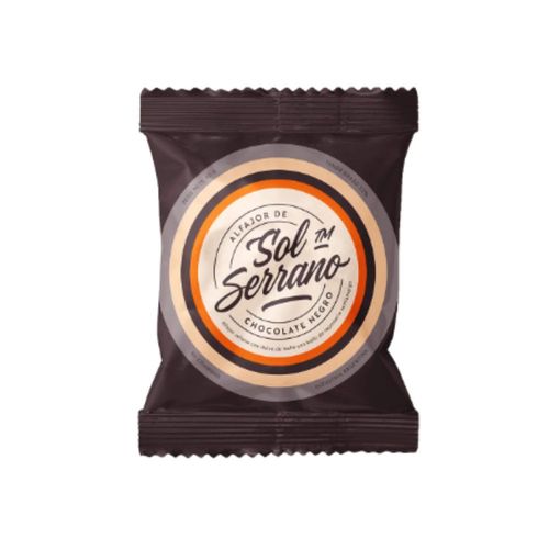 Alfajor Chocolate Negro Sol Serrano Tm 40 Gr.