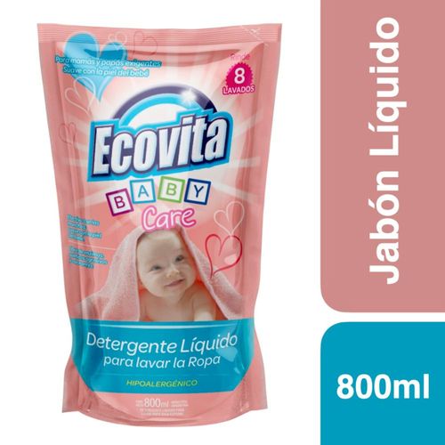 Detergente Liquido Para Ropa Baby Care 800 Ml.