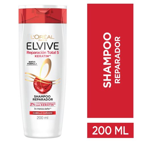 Shampoo Rt 5 Keratina Elvive 200 Ml.