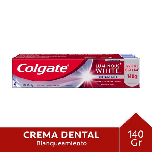 Pasta Dental Colgate Luminous Blanqueadora 140 Gr.