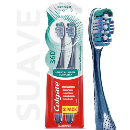 Cepillo De Dientes Colgate 360 Base 2 Ud.