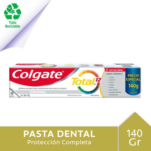 Pasta Dental Colgate Total 12 Original 140 Gr.