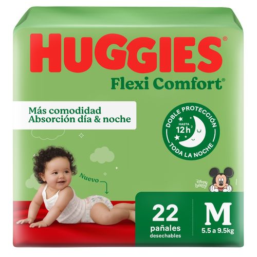 Pañal Huggies Flexi Comfort M Edicion Limitada x 22 Ud.