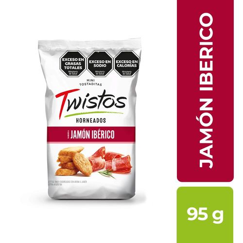 Mini Tostaditas Sabor Jamón Twistos 95 Gr.