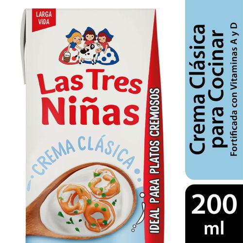 Crema Para Cocinar Fortificada Las 3 Niñas 200 Ml.