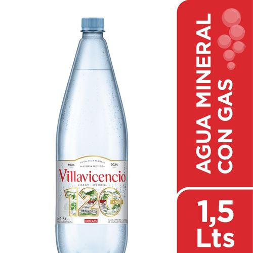 Agua Con Gas Villavicencio 1,5 Lt.