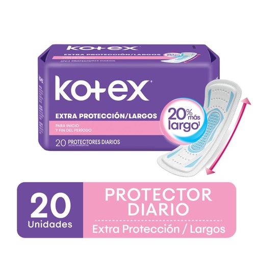 Protector Femenino Diario Extra Proteccion Largos 20 Ud.