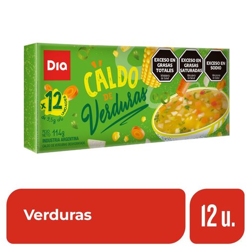 Caldo Deshidratado Dia De Verduras 12 Ud.