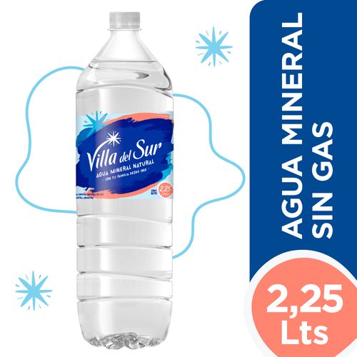 Agua Sin Gas Mineral Villa Del Sur 2,25 Lt.