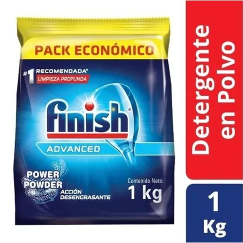 Detergente en Polvo Finish Pouch 1 Kg.