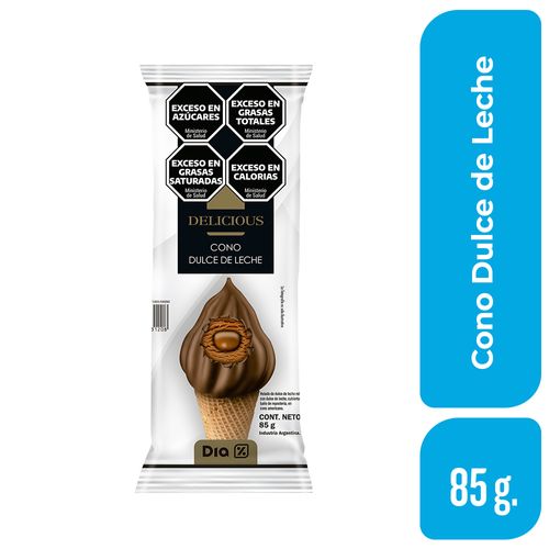 Helado Cono Dulce de Leche Delicius 85 Gr.