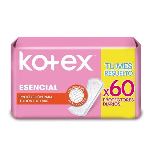 Protector Diario Esencial Kotex 60 Ud.