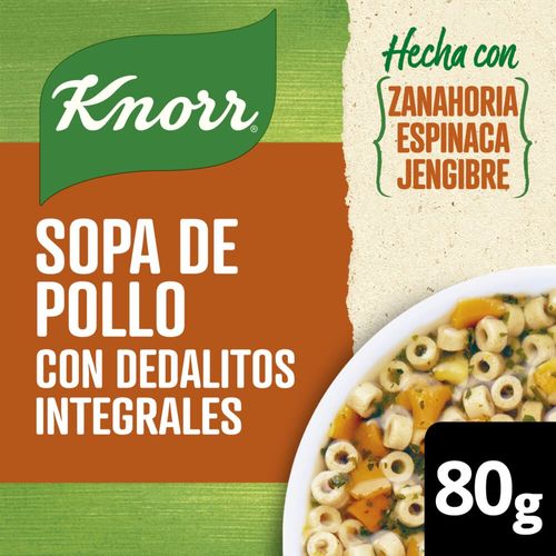 Sopa de Pollo Knorr con Dedalitos Integrales 80 Gr.