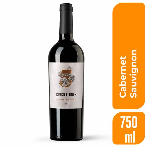 Vino Tinto 5 Flores Cabernet Sauvignon 750 Ml.