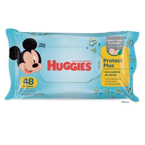 Toallas Húmedas Huggies Protect Plus x 48 Ud.