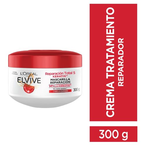 Crema Tratamiento Elvive RT5 Keratin 300 Gr.