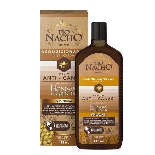 Acondicionador Efecto Anti-Canas Tío Nacho 415 Ml.