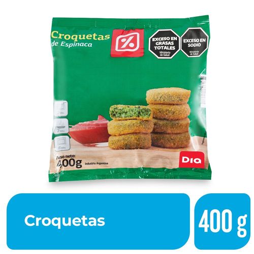 Croquetas de Espinaca Dia 400 Gr.