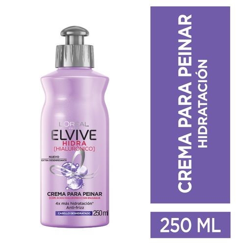 Crema para Peinar Elvive Hidra Hialuronico 250 Ml.