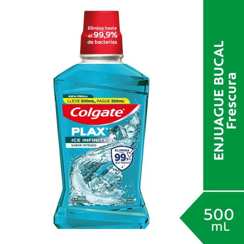 Enjuague Bucal Colgate Plax Ice Infinity 500 X 350 Ml.