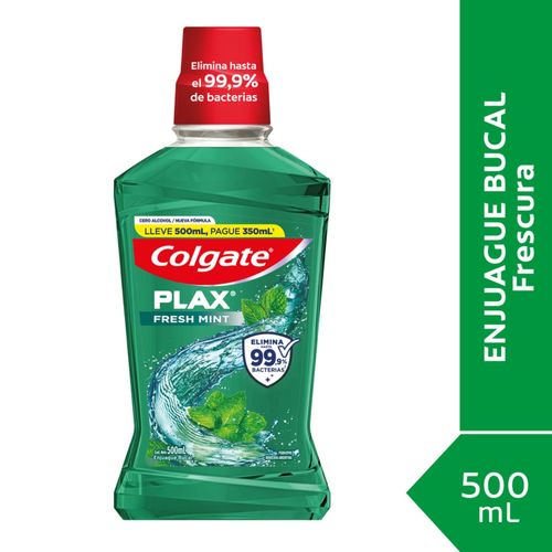 Enjuague Bucal Colgate Plax Fresh Mint 500 X 350 Ml.