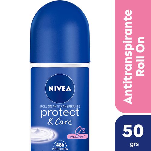 Desodorante Antitranspirante Femenino Nivea Protect & Care Roll On X 50 Ml.