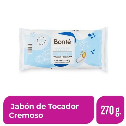 Jabón de Tocador Cremoso Bonte 270 Gr.