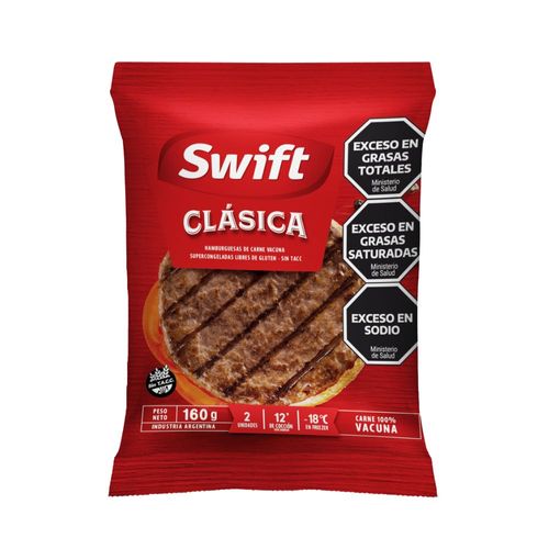 Hamburguesa Clasica 2Ud Swift 160 Gr.