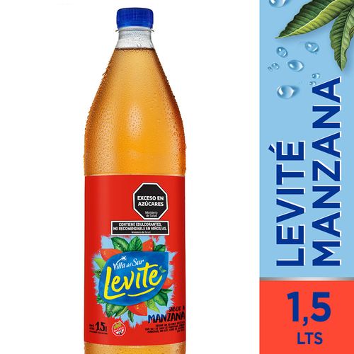 Agua Sin Gas Manzana Vds Levite 1,5 Lt.