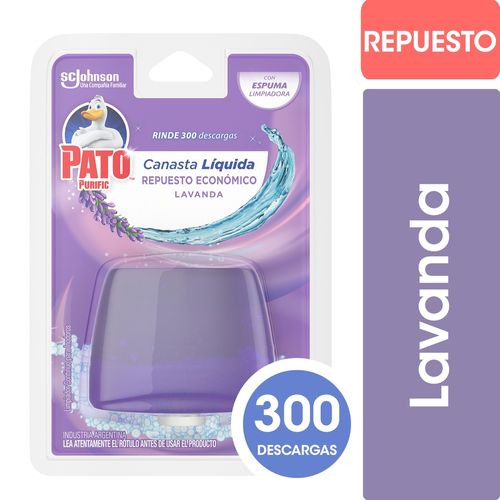 Canasta Liquido Para Inodoro Lavanda Pato 50 Ml.