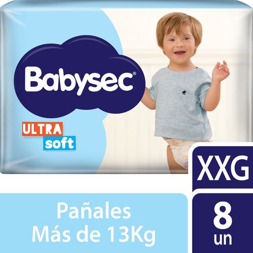 Pañales Babysec Ultrasoft Xxg 8 Ud.