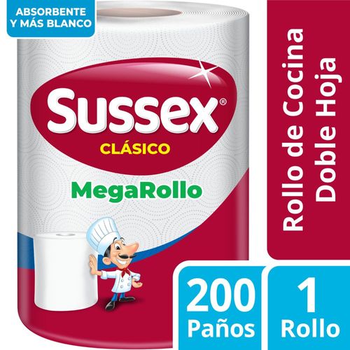 Rollo De Cocina Sussex Clásico 200 Paños 1 Ud.